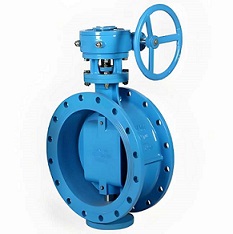 Double ECC Flange Butterfly Valve